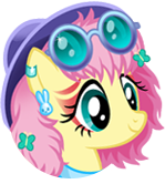 File:Retro Fluttershy Portrait.png