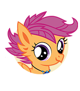 File:Scootaloo Hippogriff portrait.png