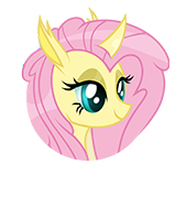 File:Changeling Fluttershy portrait.png