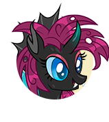 File:Dark Changeling Pinkie Pie portrait.png