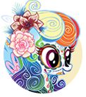 File:Skeletal Rainbow Dash portrait.png