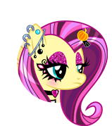 File:Edgy Fluttershy portrait.png