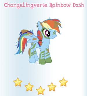 Changelingverse Rainbow Dash in-game.png