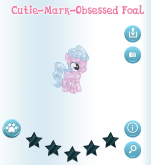 Cutie-Mark-Obsessed Foal in-game.png