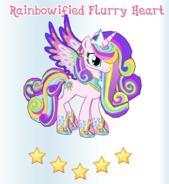 File:Rainbowified Flurry Heart in-game.png