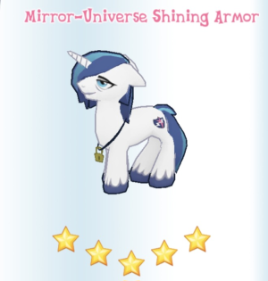 Mirror-Universe Shining Armor in-game.png