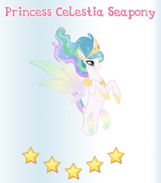 File:Princess Celestia Seapony in-game.png