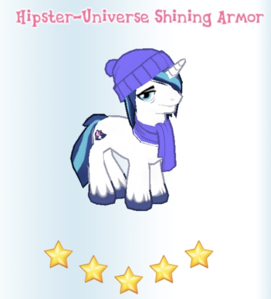 File:Hipster-Universe Shining Armor in-game.png
