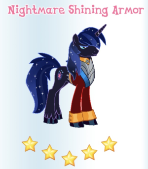 Nightmare Shining Armor in-game.png