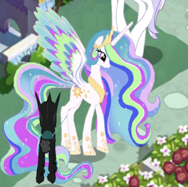 File:Rainbowified Celestia in-town.png