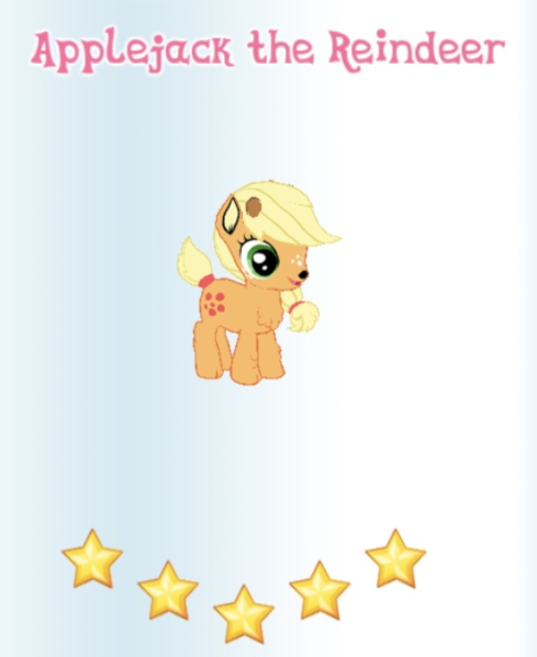 File:Applejack the Reindeer in-game.png