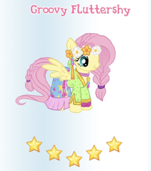 File:Groovy Fluttershy in-game.png