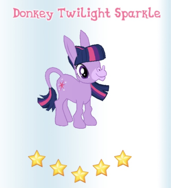 File:Donkey Twilight Sparkle in-game.png