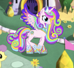 Rainbowified Flurry Heart in-town.png