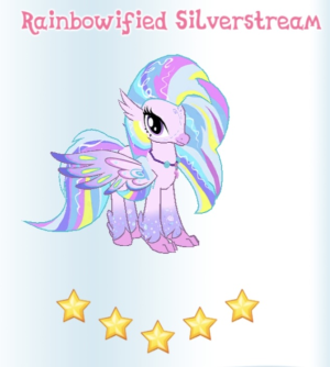 Rainbowified Silverstream in-game.png